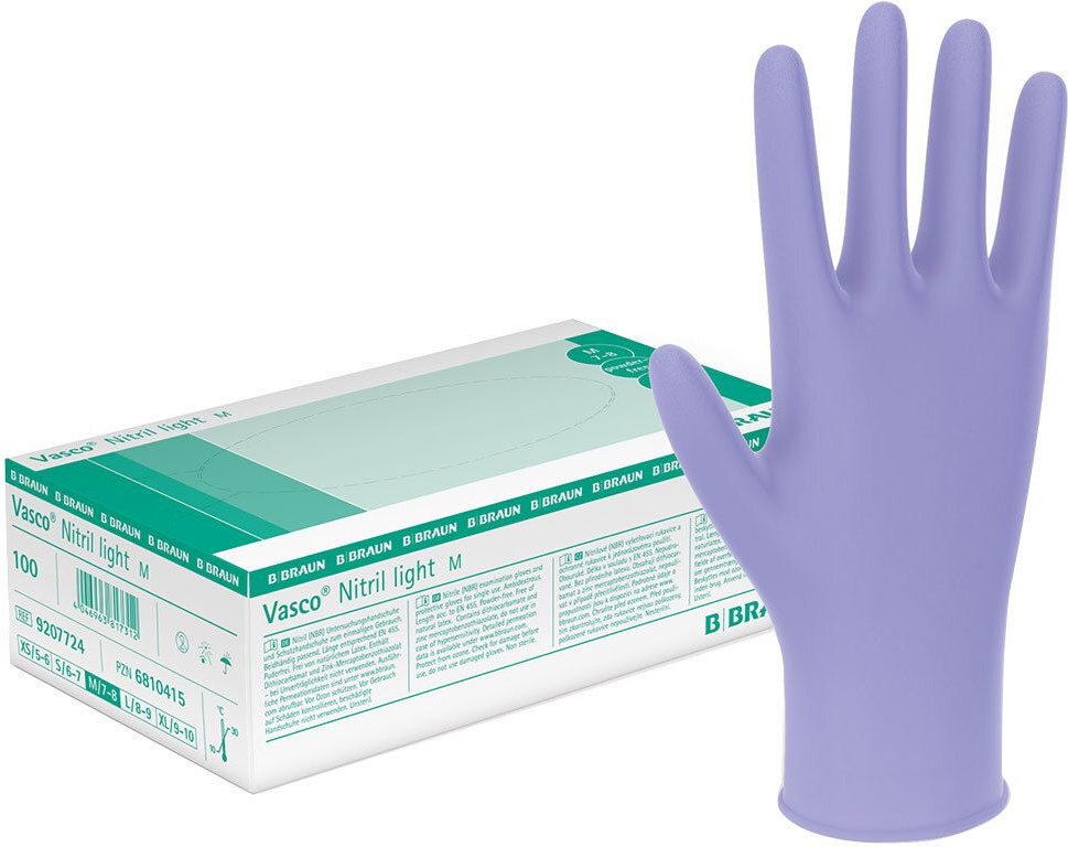 Vasco Nitril light Untersuchungshandschuhe M 100 St Handschuhe