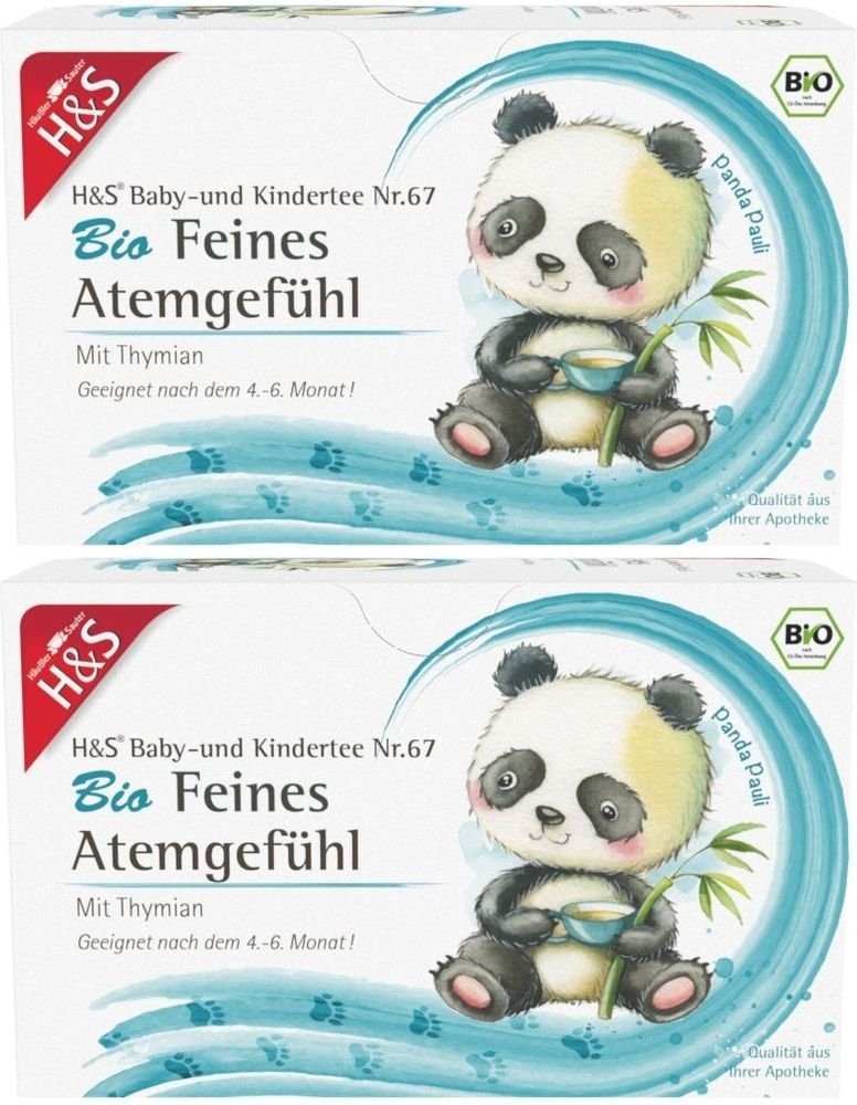 Thumbnail - 2x H&S Bio Feines Atemgefühl Baby- u.Kindertee 2x20x1,2 g Filterbeutel
