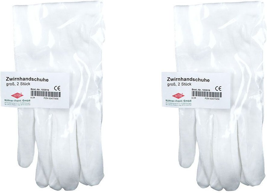 Zwirnhandschuhe Gross x2 2x2 St Handschuhe