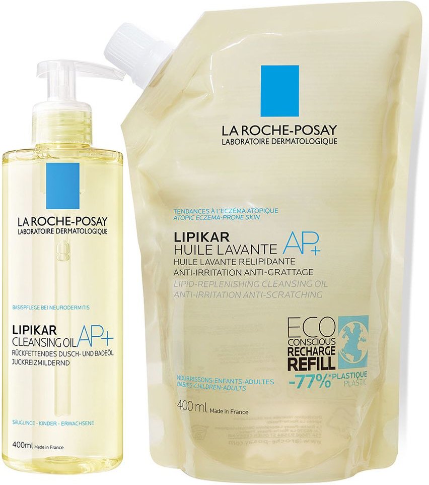 Roche-Posay Lipikar Dusch- und Badeöl AP+ + NF 2x400 ml Öl