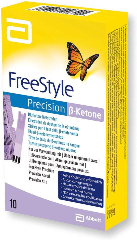 Freestyle Precision ß-Ketone Blutketon Teststreif. 10 St Teststreifen