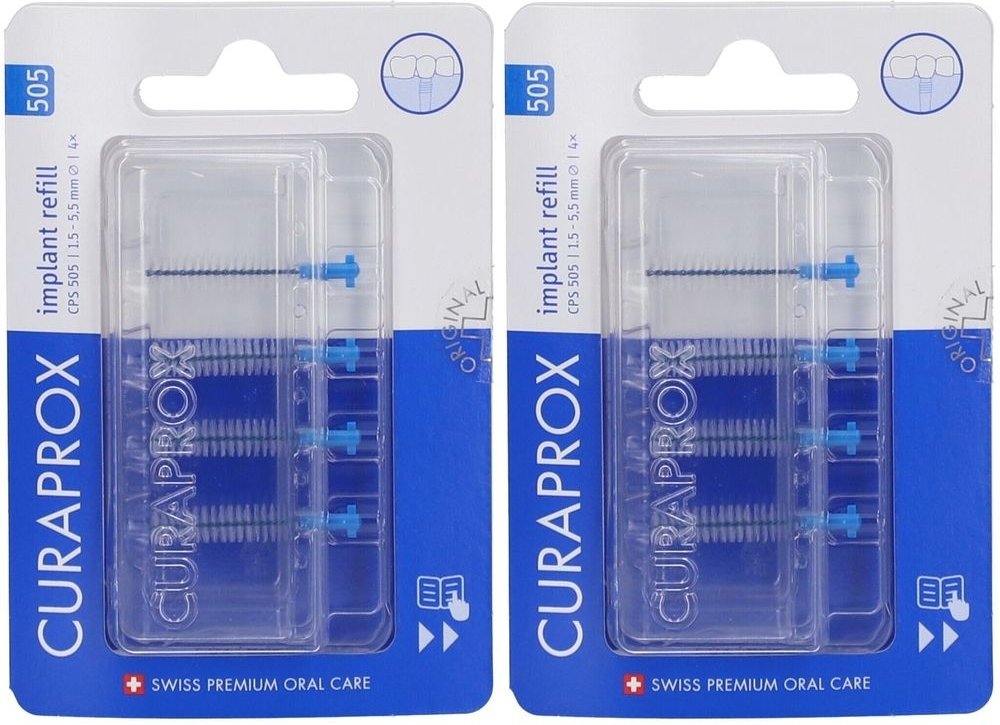 CURAPROx CPS 505 Implant x2 2x4 St Zahnbürste