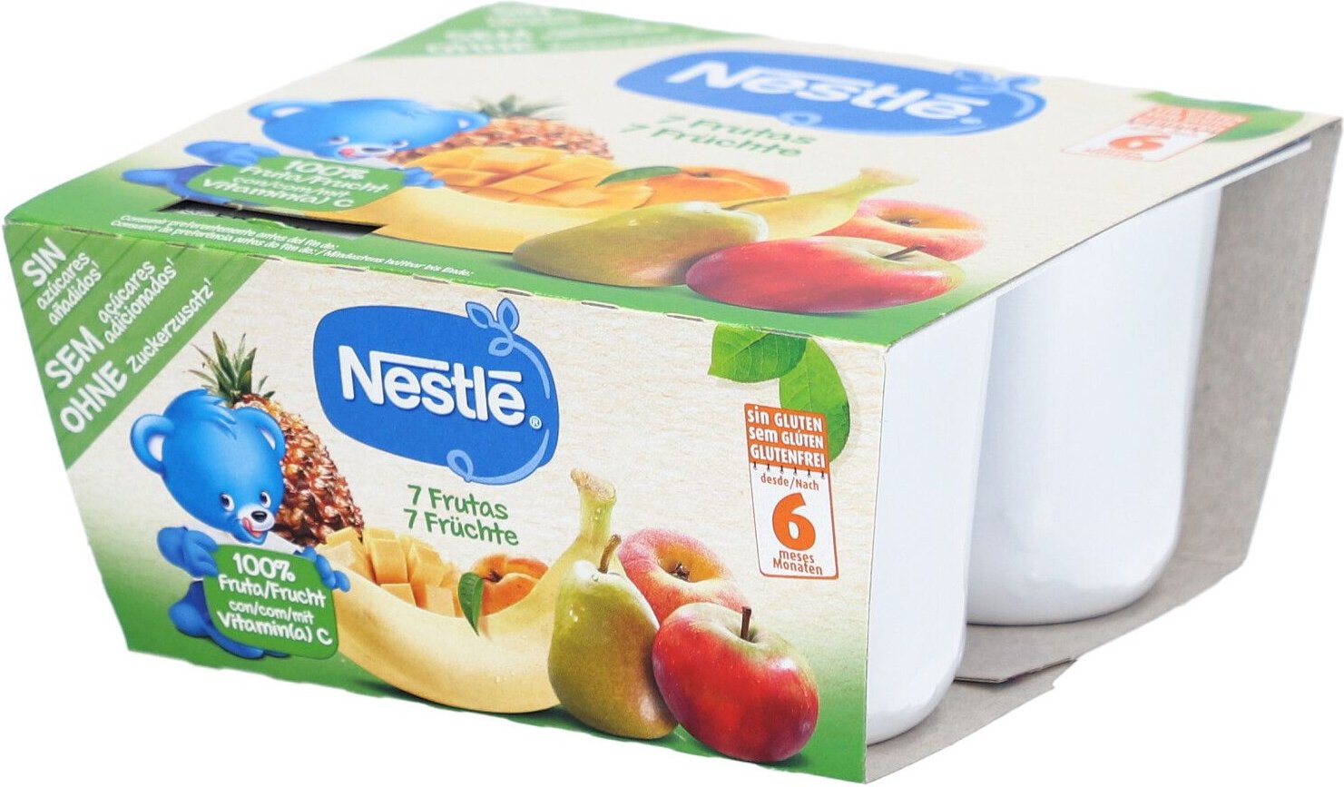 Nestle Kompott 7 Früchte 4 x 100 g Futter
