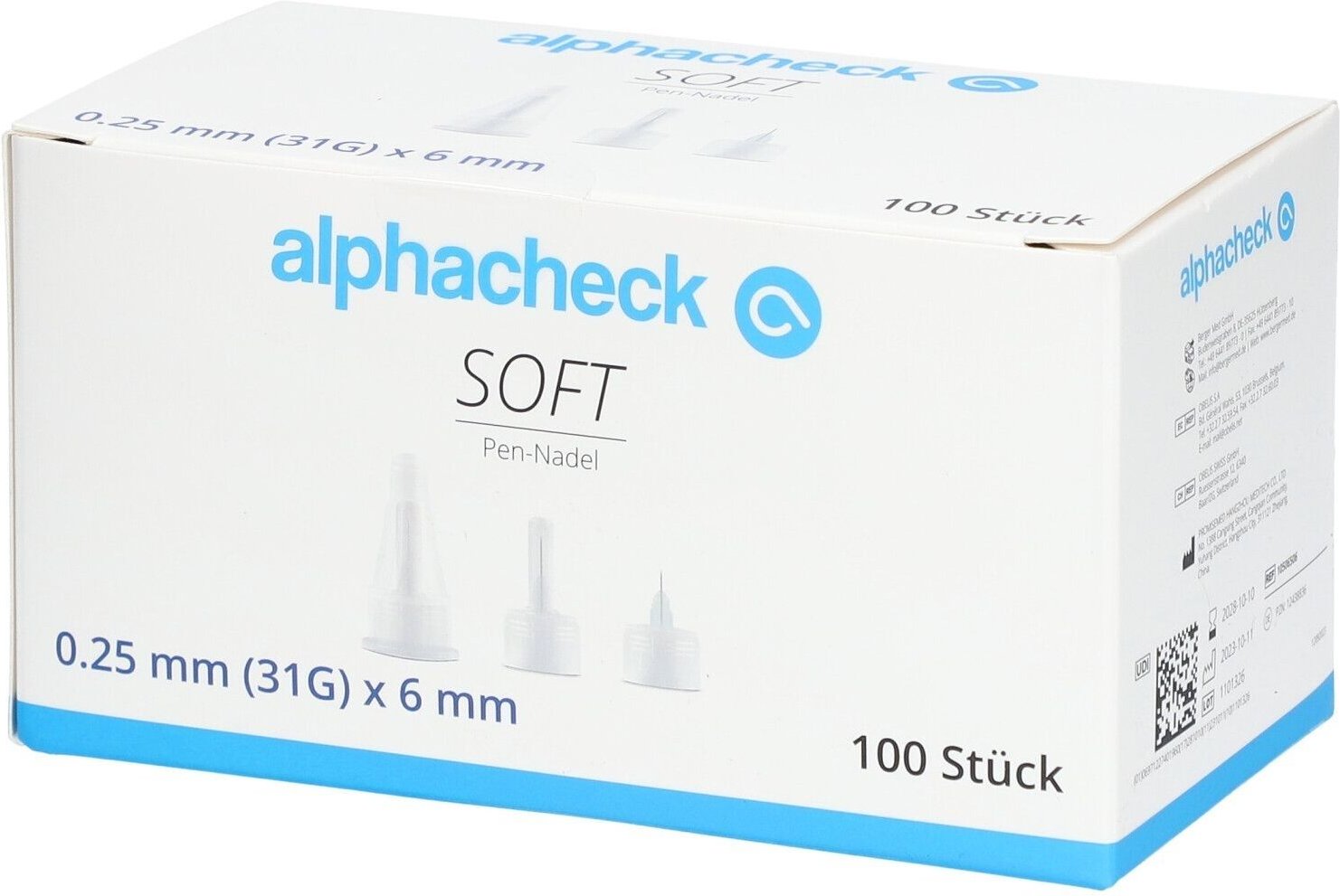 Alphacheck soft Pen-Nadeln 31 Gx6 mm 4x 4x100 St Kanüle