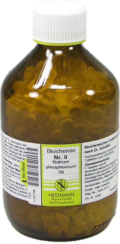 Thumbnail - Biochemie 9 Natrium phosphoricum D 6 Tabletten 1000 St