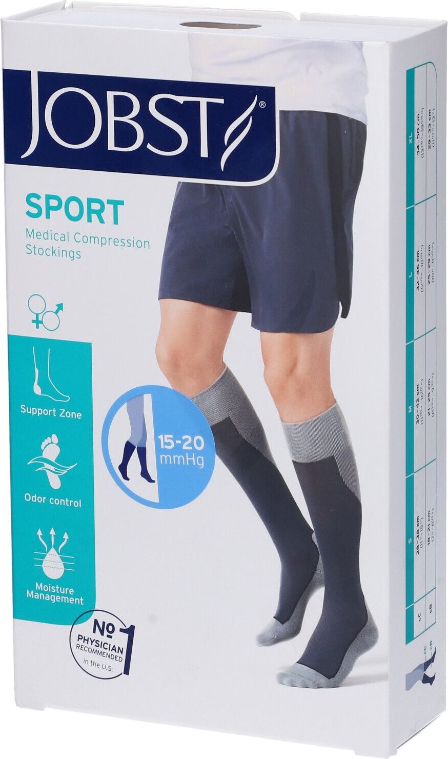 Jobst Sport 15/20 GRI L 1 St Strümpfe
