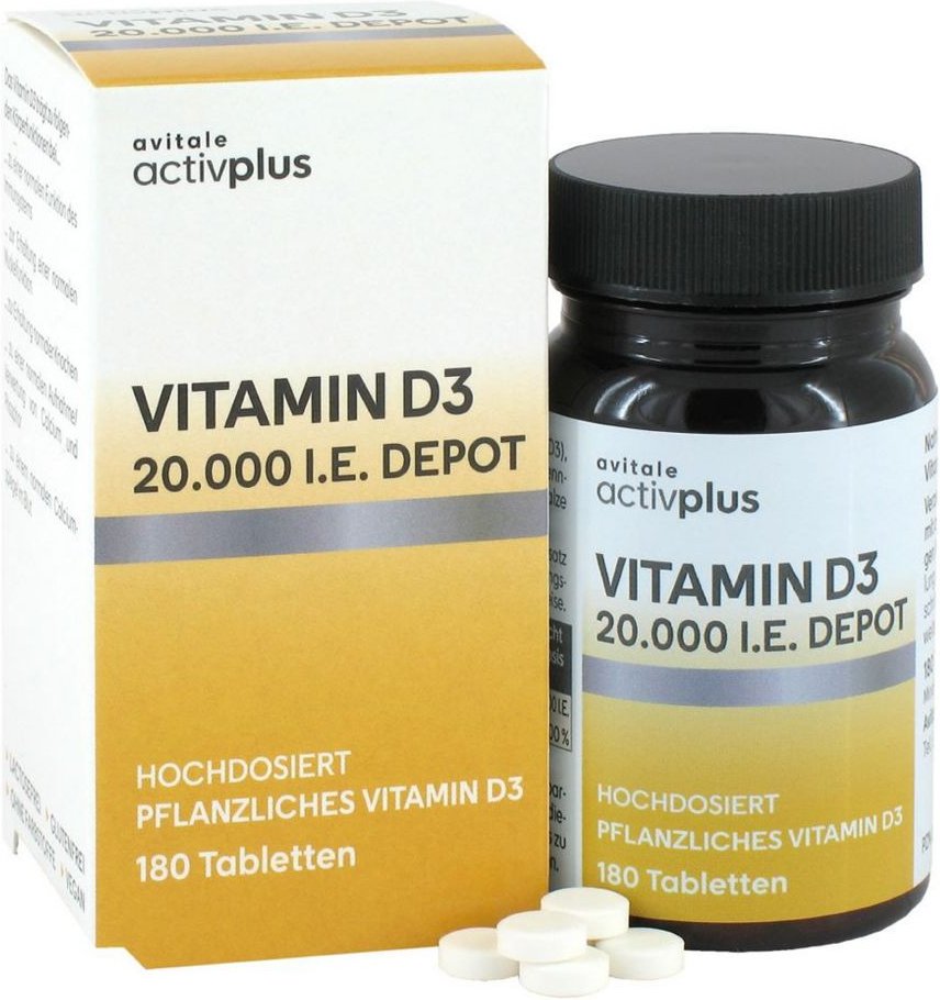Activplus Vitamin D3 20.000 I.e. Depot Tabletten 180 St