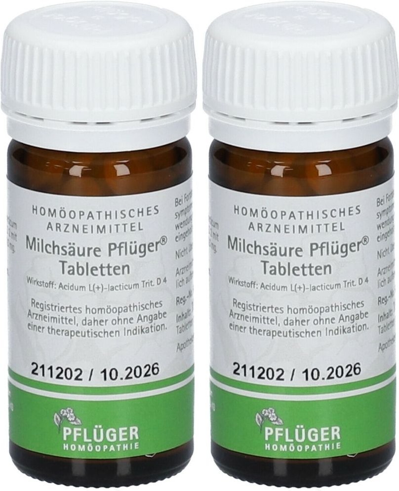 Milchsäure Pflüger Tabletten 2x 2x100 St