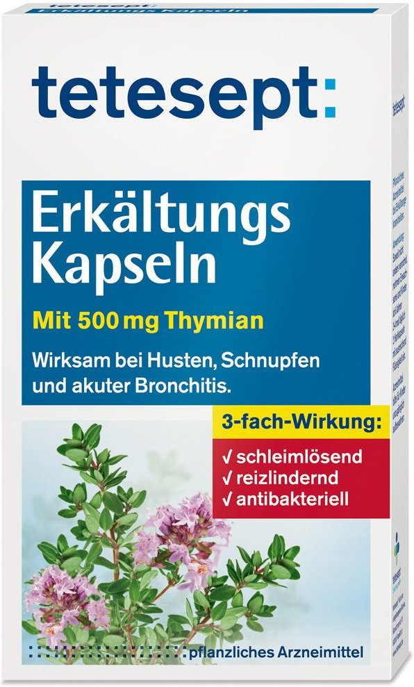 Tetesept Erkältungs Kapseln 40 St Hartkapseln