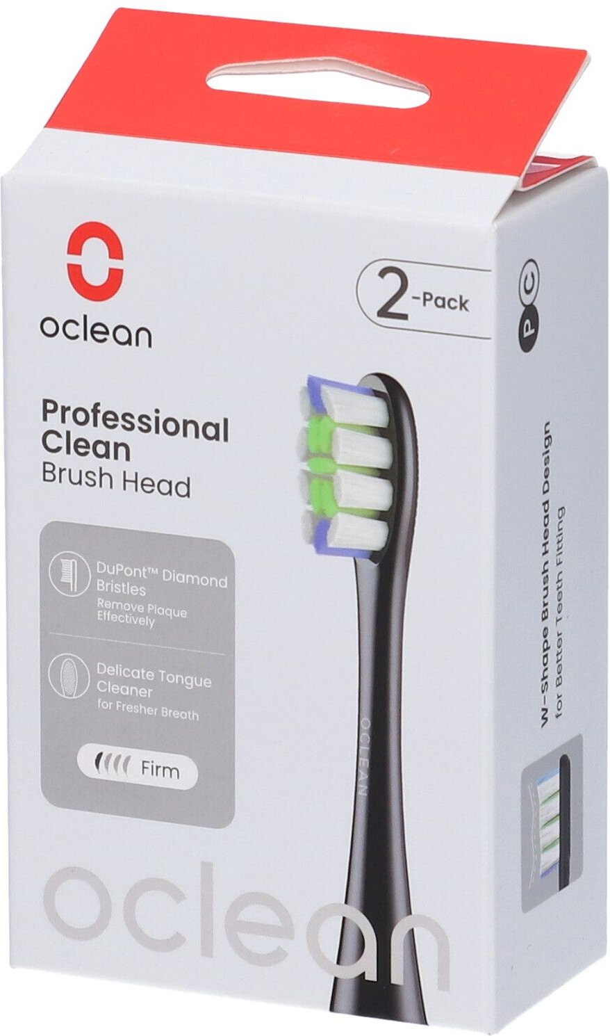 Oclean Professional Black 2PZ 1 St Zahnbürste