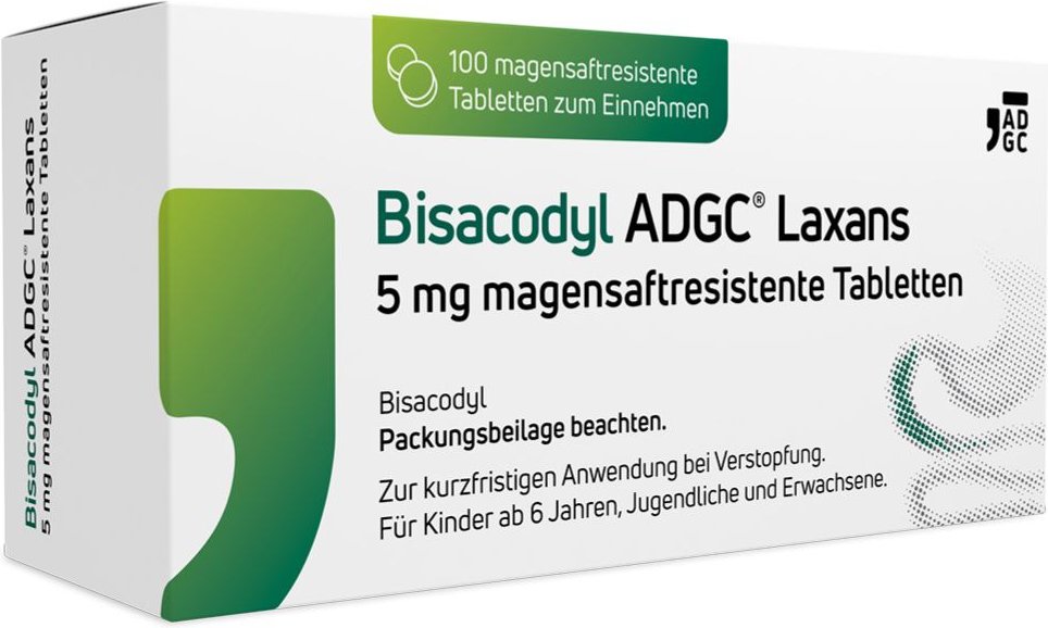 Bisacodyl Adgc Laxans 5 mg magensaftres.Tabletten 100 St Tabletten magensaftresistent