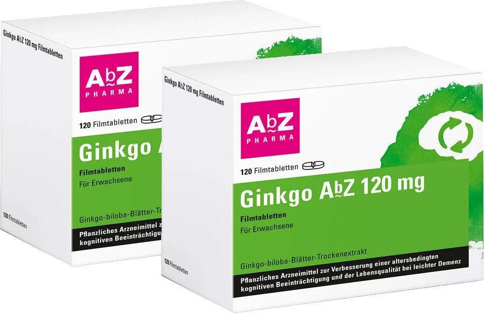 Ginko AbZ 120 mg Filmtabletten Doppelpack 2x120 St