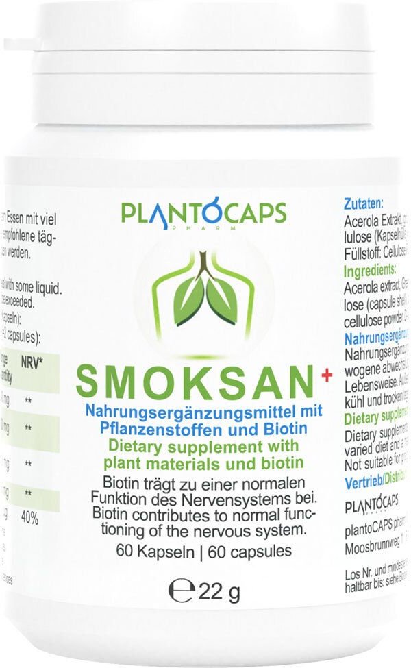 Plantocaps Smoksan+ Kapseln 60 St
