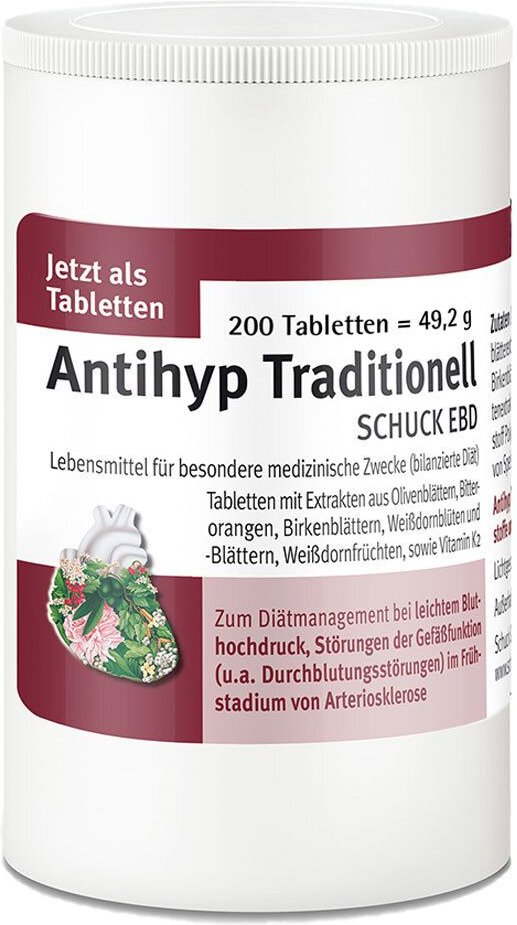 Antihyp Traditionell Schuck ebd Tabletten 200 St