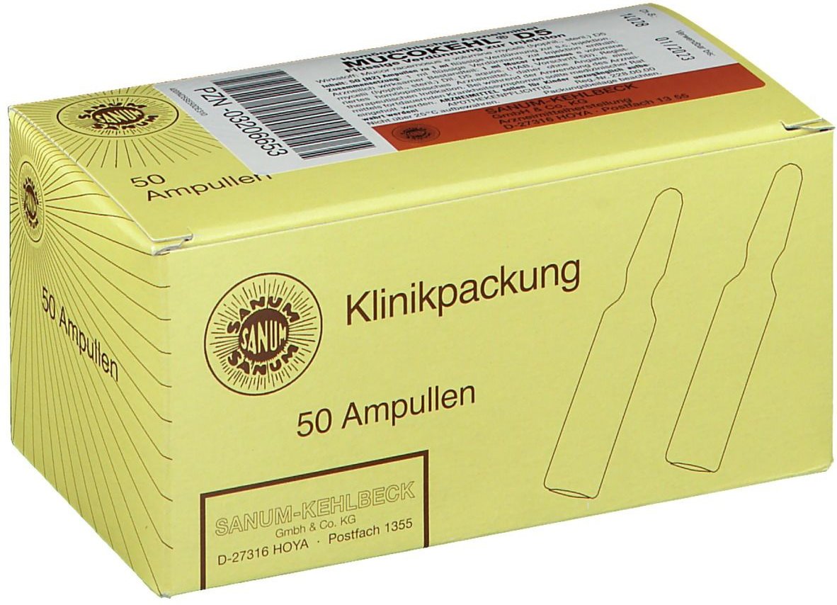 Mucokehl D 5 Ampullen 50x1 ml