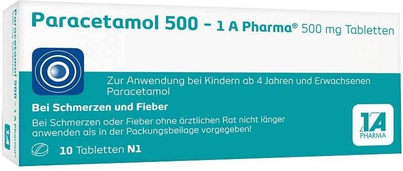 Paracetamol 500 1A Pharma Tabletten