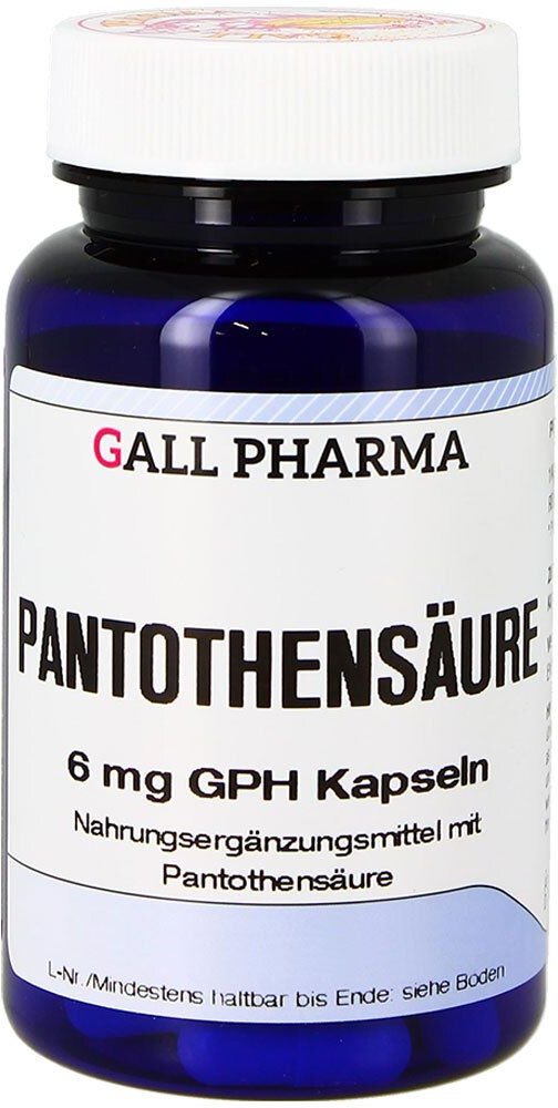 Pantothensäure 6 mg GPH Kapseln 30 St