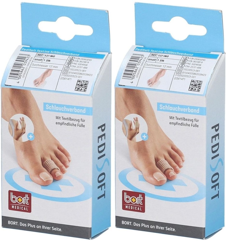 Pedisoft TExLINE Schlauc S x2 2x1 St Verband