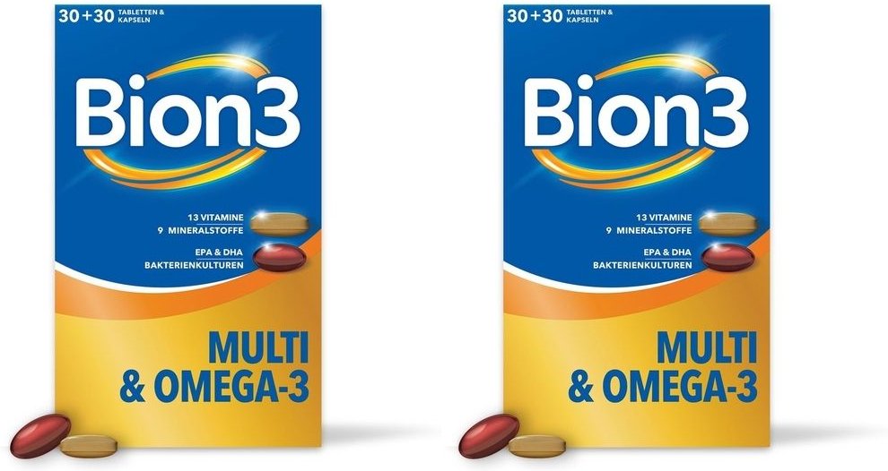 Bion3 Multi+Omega-3 Kombipackung 30 Tabl.+30 Kaps. 2x 2x2x30 St