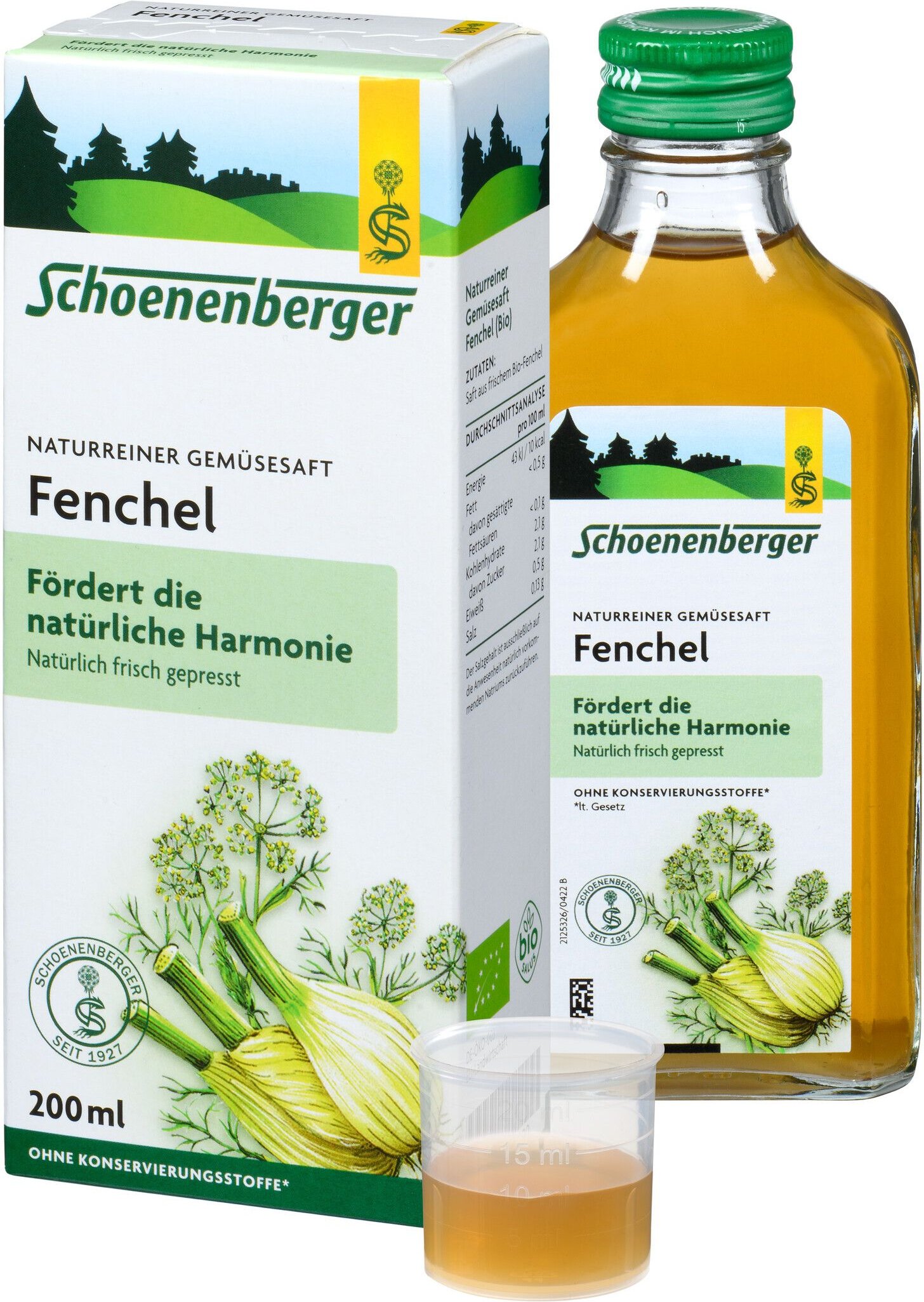Fenchel Schoenenberger Bio 200 ml Saft