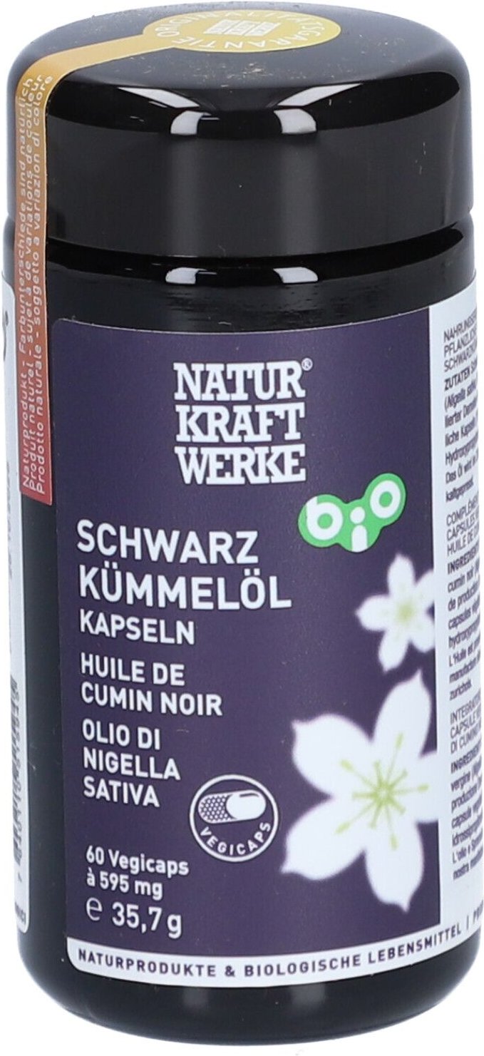 Schwarzkümmelöl Vegicaps a 595 mg Bio/kbA 60 St Kapseln
