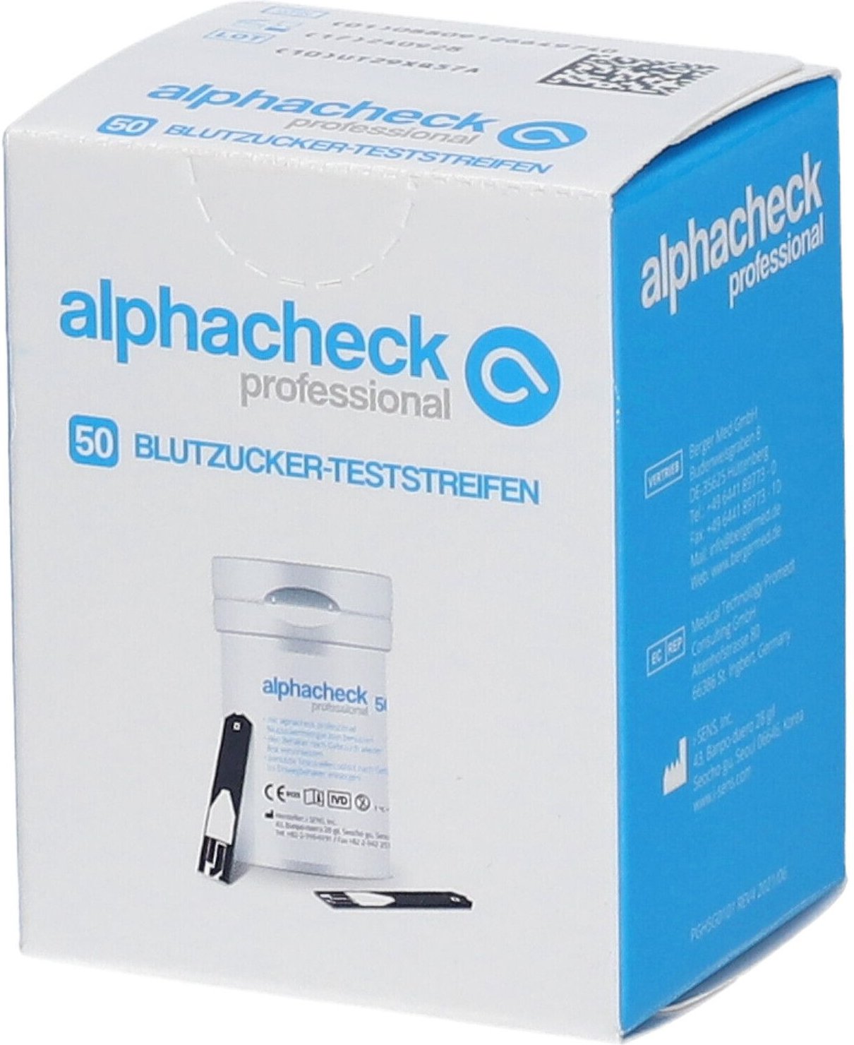 Alphacheck professional Blutzuckerteststreifen 50 St Teststreifen