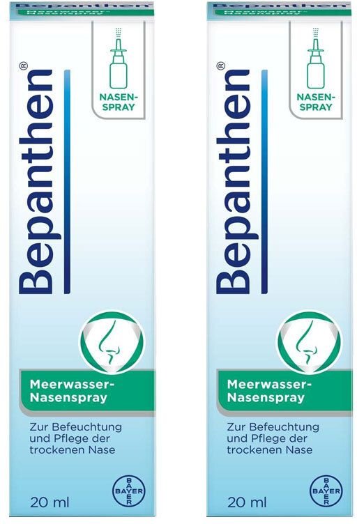 2x Bepanthen Meerwasser Nasenspray 2x20 ml