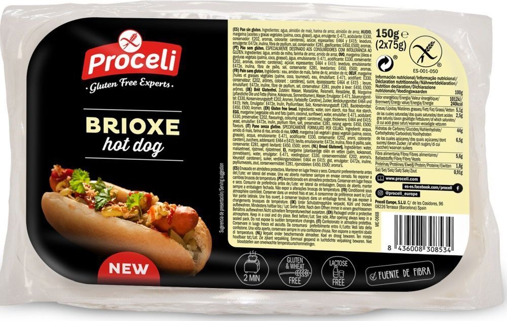 Proceli Brioxe Hot Dog 2x75 g Futter