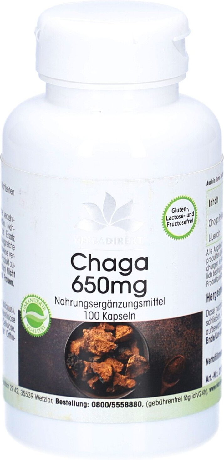 Thumbnail - Chaga 650 mg Kapseln 100 St