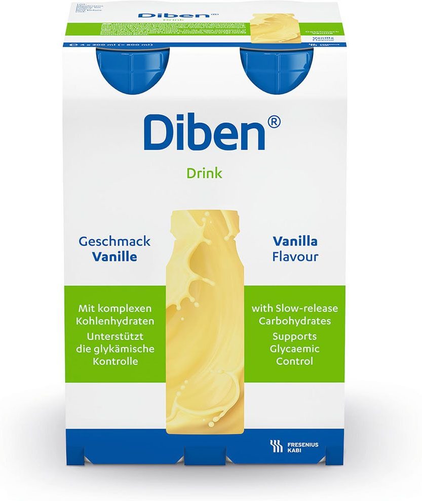 Thumbnail - Diben Drink Vanille 1.5 kcal/ml Trinkflasche 4x200 ml Flüssigkeit