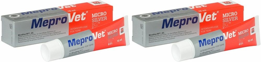 Mepro Vet Microsilver BG-Gel Wundpflege f.Tiere Doppelpack 2x15 ml Gel
