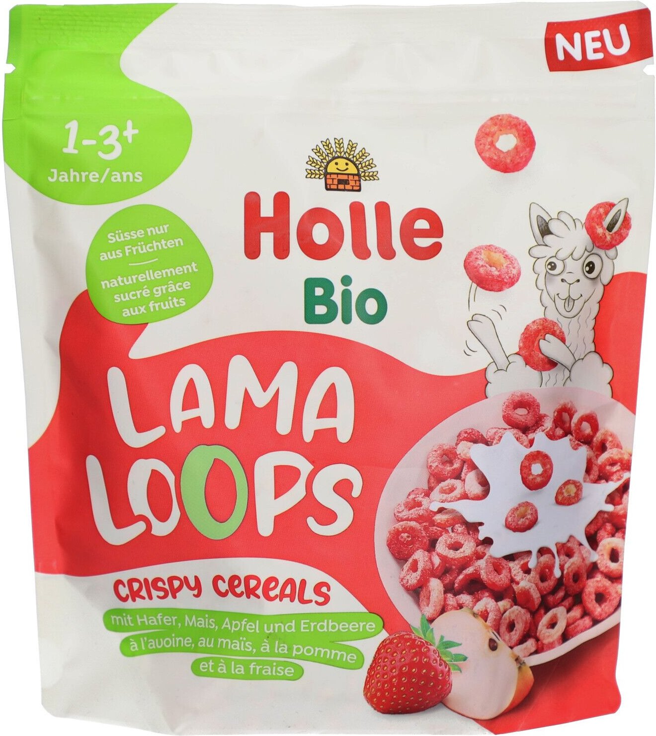 Holle Crispy Cereals Lama Loops Btl 125 g Bio