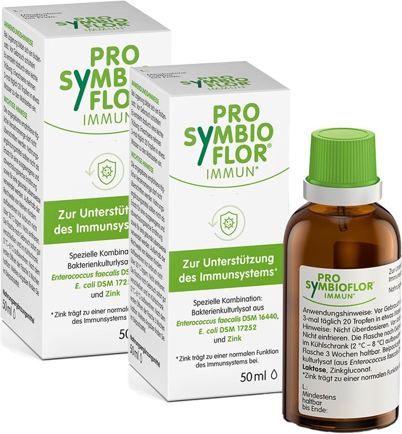 Pro-Symbioflor Immun mit Bakterienkulturen & Zink 2x50 ml Tropfen zum Einnehmen
