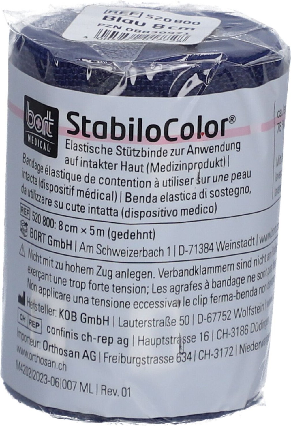 Bort StabiloColor Binde 8 cm blau 1 St Binden