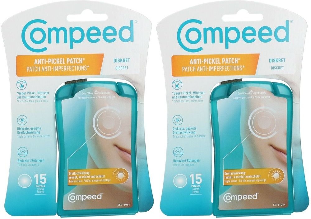 Compeed Anti-Pickel Patch diskret 2x 2x15 St Pflaster