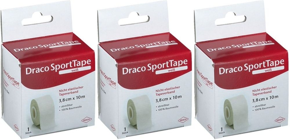 Dracotape VER 10Mx3.8CM WE x3 3x1 St Verband