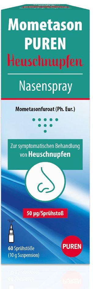 Mometason Puren Heuschnupfenspray 50µg/Sprühst.140 18 g Nasenspray