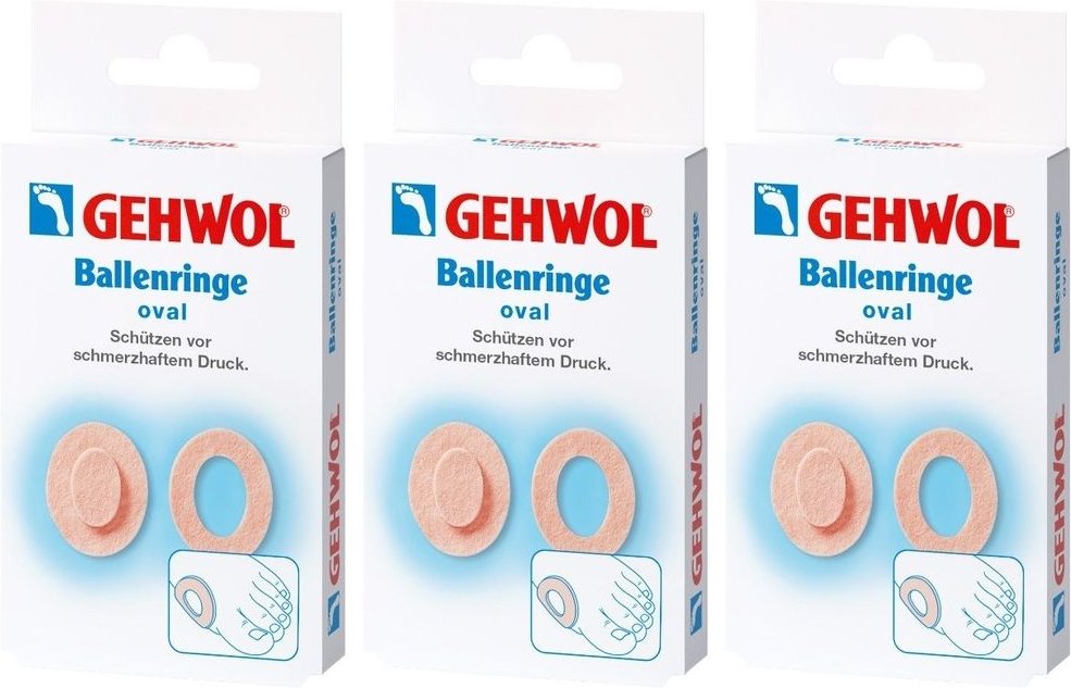 Gehwol Ballenring Oval x3 3x6 St