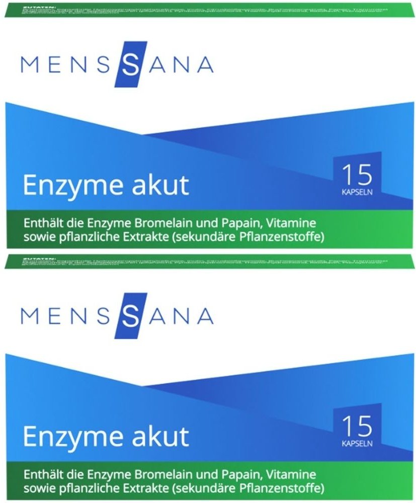 Enzyme akut MensSana Kapseln 2x 2x15 St