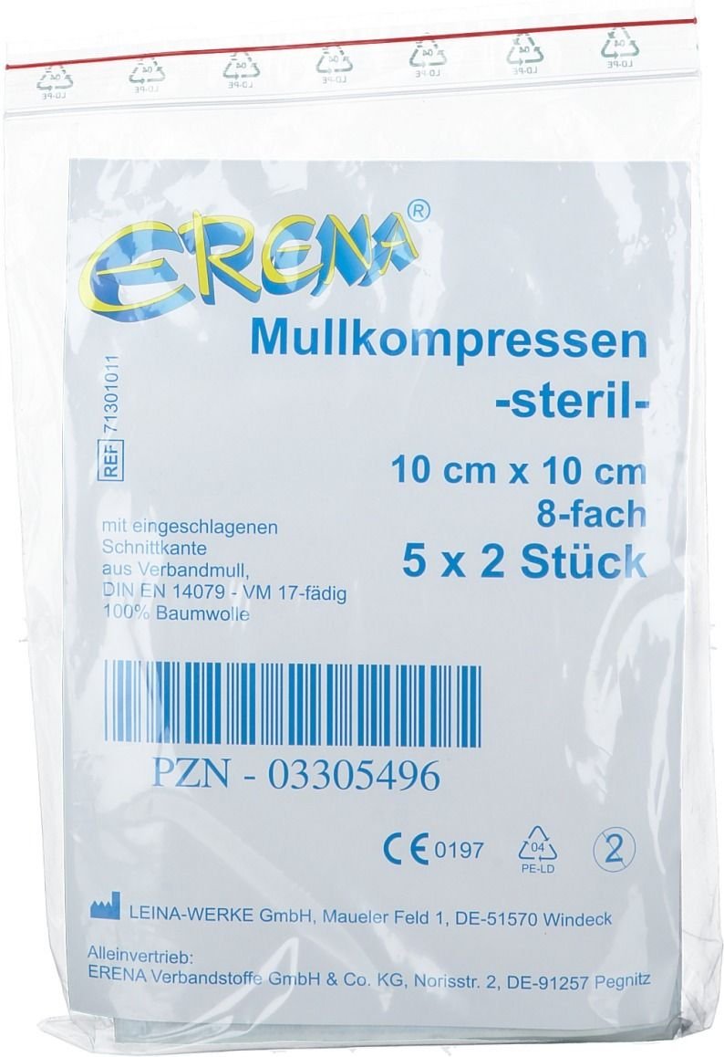 Erena Steril Mullkompresse 10x10