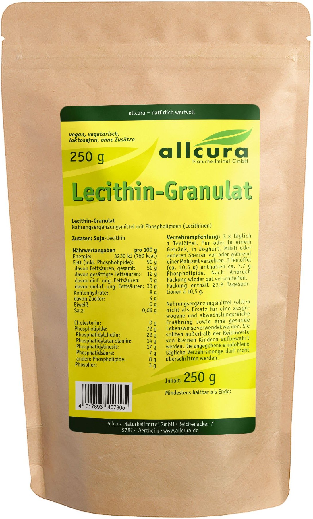 Lecithin Granulat 250 g