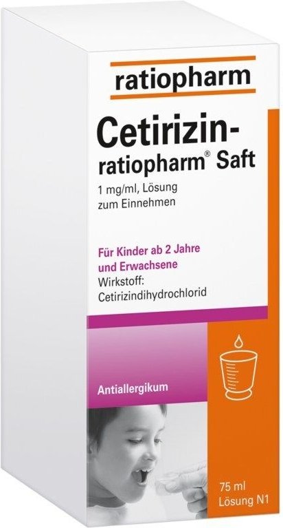 CETIRIZIN-ratiopharm Saft 75 ml