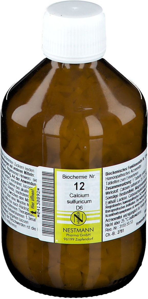Biochemie 12 Calcium sulfuricum D 6 Tabletten