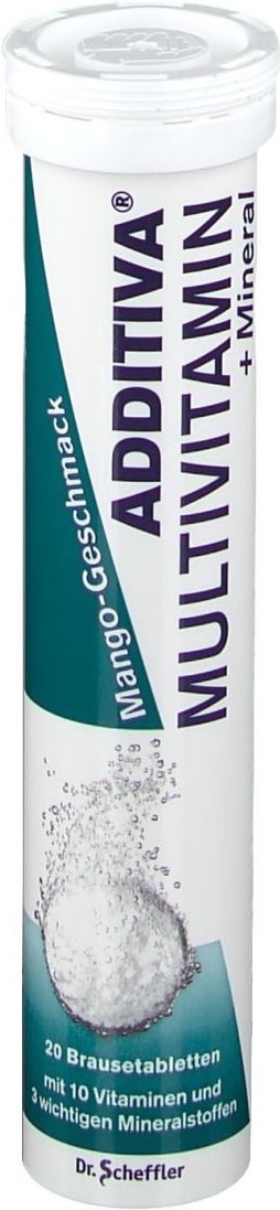 Thumbnail - Additiva Multivit.+Mineral Mango R Brausetabletten 20 St