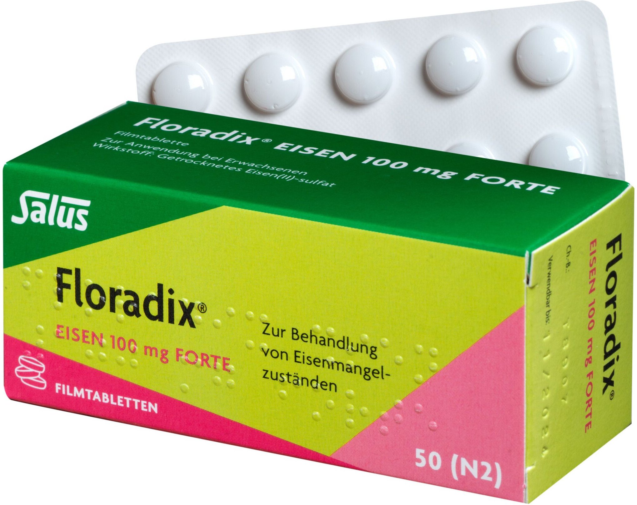 Floradix Eisen 100 mg forte Filmtabletten 50 St