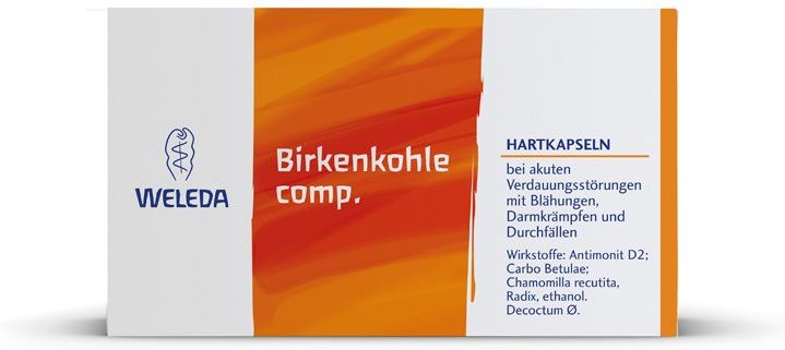 Birkenkohle comp.Hartkapseln 20 St Hartkapseln