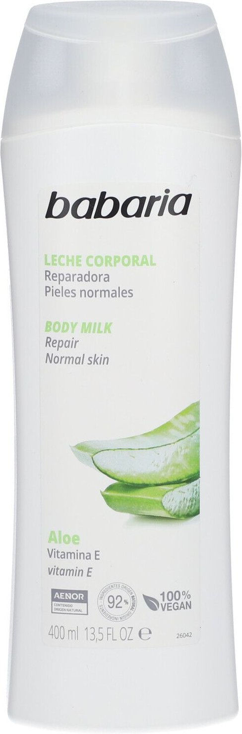 Babaria Aloe Vera Körpermilch mit Vitamin E 400 ml Milch