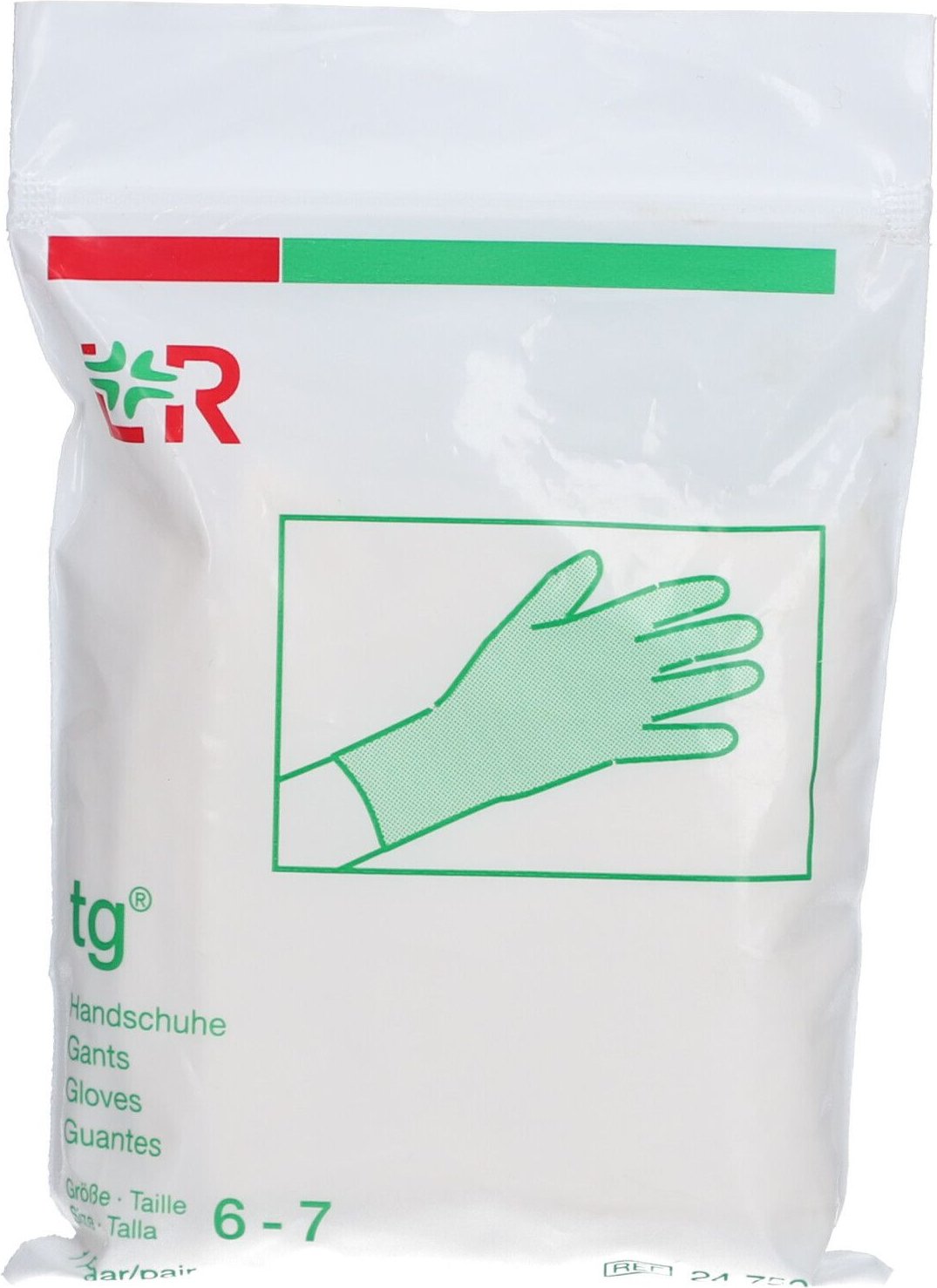 TG Handschuhe Baumwolle klein Gr.6-7 2 St