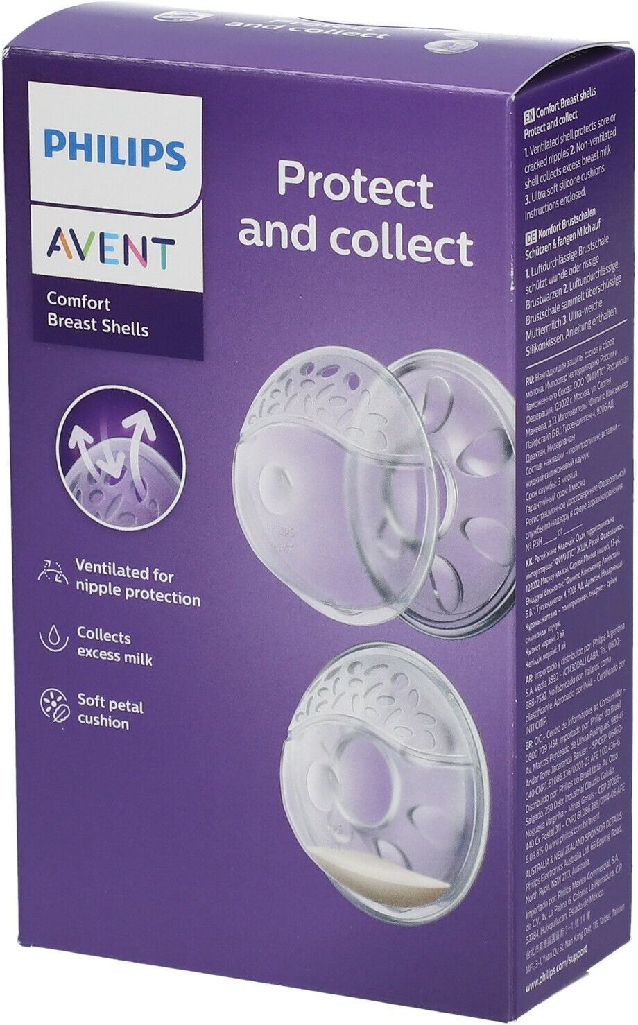 Avent Borstschelpen + Kompressen 1 St Set