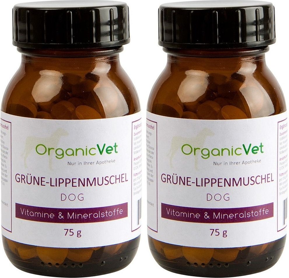 Grüne Lippenmuschel Tabletten f.Hunde 2x 2x75 g